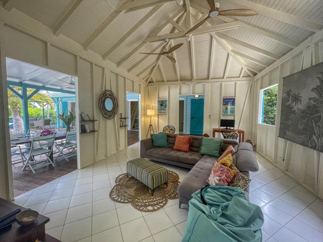22.Location villa piscine Saint François Guadeloupe_Salon